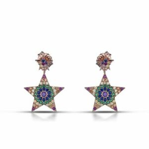 【送料無料】ジュエリー・アクセサリー エンリコカバーリジュエルズシルバーゴールドローズスターイヤリングboucles doreilles enrico coveri jewels ecj006 925 dargent gold rose etoile