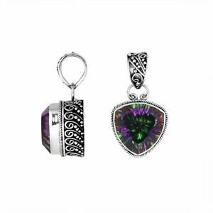 【送料無料】ジュエリー・アクセサリー シルバーペンダントpendentif argent massif avec mystic quartz ap8020mt