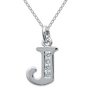【送料無料】ジュエリー・アクセサリー シルバージルコニウムコリアーロンユールcollier initiale lettre j en argent 925 et zirconium longueur 45cm ou 50cm