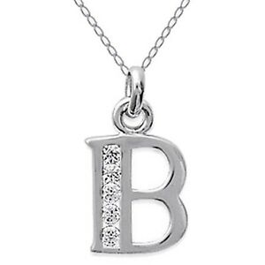 【送料無料】ジュエリー・アクセサリー シルバージルコニウムcollier initiale lettre b en argent 925 et zirconium longueur 45cm ou 50cm
