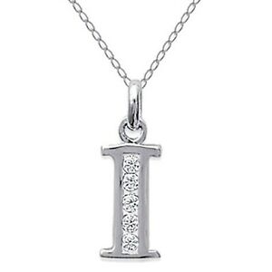 【送料無料】ジュエリー・アクセサリー シルバージルコニウムコリアーロンユールcollier initiale lettre i en argent 925 et zirconium longueur 45cm ou 50cm