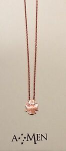 【送料無料】ジュエリー・アクセサリー アーメンコラーナジロコロアルジェントドラトローザアンジェロクラamen collana girocollo argento dorato rosa angelo clar3