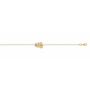 【送料無料】ジュエリー・アクセサリー チゼルメッキブレスレットbracelet en plaque or plume de paon ciselee