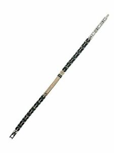 【送料無料】ジュエリー・アクセサリー アッチャイオコンピアストラオロブラッチャレウオモbracciale uomo in acciaio con piastra pvd oro 18 kt