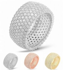 【送料無料】ジュエリー・アクセサリー スターリングシルバートルコハンドメイドロウエタニティリング925 sterling silver turkish handmade 7 row eternity ring