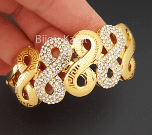 【送料無料】ジュエリー・アクセサリー ブレスレットインブレスレットタークゴールドブレスレットビレジクスワロフスキーbracelet en or bracelet 22 turque dore bracelet bilezik swarovski 16,265円