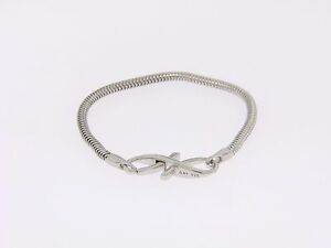 【送料無料】ジュエリー・アクセサリー シグネチャーロックエンドレスシルバーブレスレットneuf interminable jlo argent bracelet avec signature verrou 19cm191cm 301019