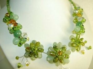 【送料無料】ジュエリー・アクセサリー アベンチュリンペリゴットネックレスcollier aventurine et periot bxc 029 gr