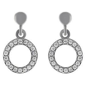 【貨物輸送無料】宝飾品・付属物 シルバーローディオキシデスジルコニウムイヤリングリングboucles doreilles anneaux en argent 925 rhodie et oxydes zirconium  femme