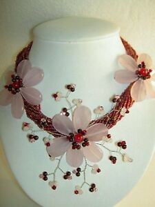 【送料無料】ジュエリー・アクセサリー ピンククォーツネックレスcollier quartz rose bxc 030
