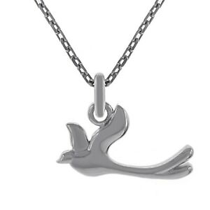 【貨物輸送無料】宝飾品・付属物 シルバーロディエネックレスチョイスcollier femme colombe paix en argent 925 rhodie  longueur au choix  neuf
