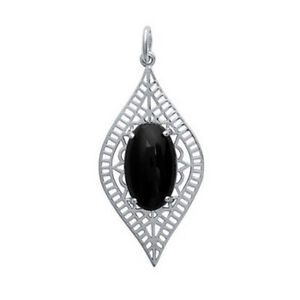 【貨物輸送無料】宝飾品・付属物 アージェントアボリジーンペンダントオニエクスヌフボービジューpendentif aborigene en argent 925000 et onyx synthetique neuf  beaux bijoux