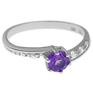 【貨物輸送無料】宝飾品・付属物 アージェントローディエアメジストジルコニウムバゲサイズbague femme en argent 925 rhodie, amethyste et zirconium  taille 50 dispo