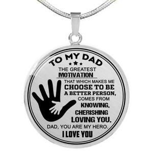 【送料無料】ジュエリー・アクセサリー パパコリアーモチベーションスチールゴールドpapa collier cadeau greatest motivation acier inoxydable ou 18k or h