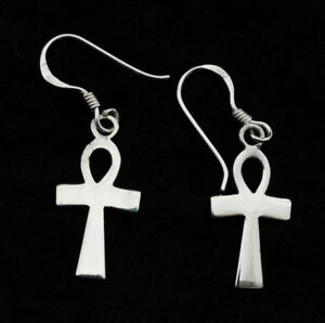 【送料無料】ジュエリー・アクセサリー イヤリングオールドアンクエジプトライフクロスシルバーboucles d oreilles croix de vie ankhegypte ancienne en argent 925 w4210100