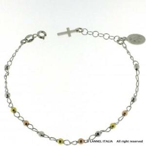 【貨物輸送無料】宝飾品・佩び物 ブラッチャレロサリオデシナアルジェントクロシエラマドンナミラコロサコロリbracciale rosario decina argento 925 crociera madonna miracolosa 3 colori