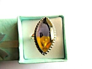 【貨物輸送無料】宝飾品・佩び物 プレシャスリングアメトリンサイズマッシブシルバーbague precieuse ametrine 24 x 14 粍 taille 57 argent massif