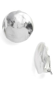 【貨物輸送無料】宝飾品・佩び物 カリーヌスルタンハンマーディスクイヤリングシルバークリップkarine sultan  boucles doreilles disque martele  clips argent 925