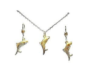 【貨物輸送無料】宝飾品・添え物 メッキ海豚parure en plaque or  dauphin