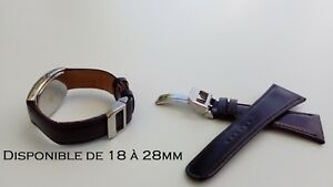 【貨物輸送無料】宝飾品・添え物 ストラップデプルピアンテバックルbracelet montre disponible de 18 a 28粍 avec boucle deplpyante