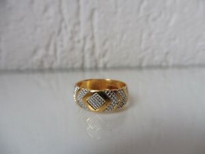 【貨物輸送無料】宝飾品・添え物 輪っかしろがね色ゴールデンbelle, vieux anneau __ 925 argent partiellement dore __