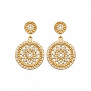 【送料無料】ジュエリー・アクセサリー ジルコニウムメッキイヤリングboucles doreilles en plaque or rectangle pave en zirconium blanc|hokushin