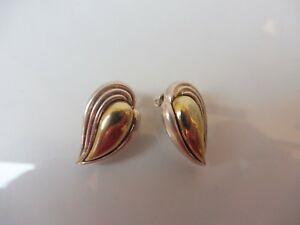【送料無料】ジュエリー・アクセサリー イヤリングクリップシルバーゴールデンbelle, vieux boucles doreilles __ clips 925 argent partiellement dore ___|hokushin