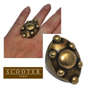【送料無料】ジュエリー・アクセサリー スクーターパリゴールドブロンズエスニックリングscooter paris grosse bague ethnique en bronze dore t 54 bijou