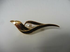【送料無料】ジュエリー・アクセサリー ブローチmagnifique,vieux broche,nissho iwai , avec perle｜hokushin