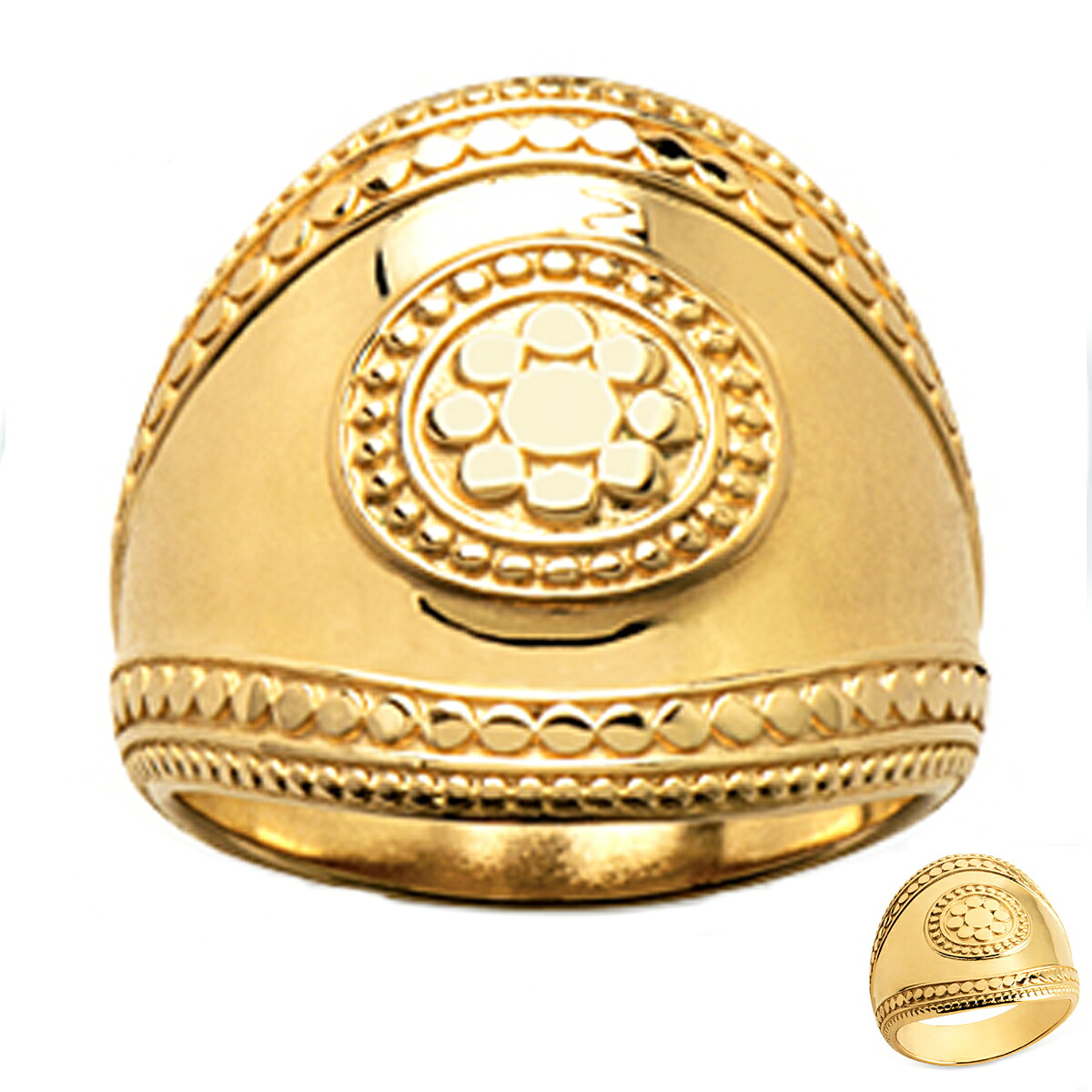 【貨物輸送無料】宝飾品・付属物 メッキリングクレオパトラゴールドbague plaque or cleopatra dore  22 粍
