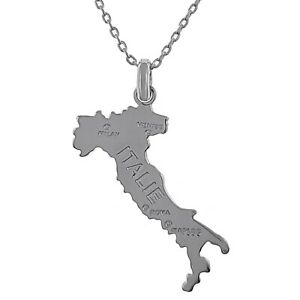 【送料無料】ジュエリー・アクセサリー シルバーイタリアカードネックレスロディエチョイスロングールcollier carte italie en argent 925 rhodie longueur au choix neuf