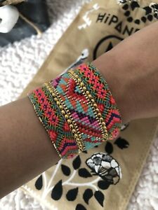 【貨物輸送無料】宝飾品・佩び物 ヒパネマナインカフブレスレットbracelet manchette hipanema neuf