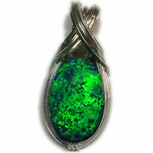 【送料無料】ジュエリー・アクセサリー ブラックオパールネックレスペンダントシルバースターリングラボジュエリーopale noire collier pendentif 925 argent sterling labo synthetique bijoux s20 z｜hokushin
