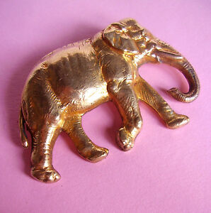 【送料無料】ジュエリー・アクセサリー エレファントピンインドーアメタルj51  broche elephant en metal dore