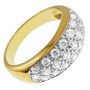 【送料無料】ジュエリー・アクセサリー ジルコニウムゴールドオキシデスニューファンドランドサイズbague plaque or amp; oxydes zirconium  neuve  taille 50545662646668  femme