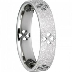 【送料無料】ジュエリー・アクセサリー ベーリングリングステンレススタッキングブリリアントシルバークローバーbering anneau empilement inox brillant effet trefle argent large arctic symph