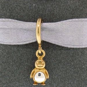 【送料無料】ジュエリー・アクセサリー ナインエンドレスペンギンシルバースターリングゴールドメッキneuf interminable pingouin 18k argent sterling plaque or breloque 53452
