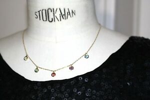 【送料無料】ジュエリー・アクセサリー ネックペンダントネックレスムーンクリスタルスワロフスキーゴールドチェーンcollier pendentif ras de cou 5 petites lunes cristal swarovski chaine doree|hokushin