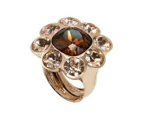 【送料無料】ジュエリー・アクセサリー レベッカブロンズゴールドゴールドスワロフスキーリングサイズbague de femme rebecca bpbarp0211 bronze gold rose swarovski taille 11
