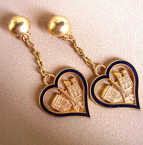 【送料無料】ジュエリー・アクセサリー アイラブパリイヤリングクリップメタルドール2267   i love paris boucles doreille clips  metal dore emaille