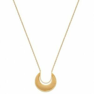 【送料無料】ジュエリー・アクセサリー ゴールドメッキネックレスパターンムーンビーズクーターcollier en plaque or motif lune coutour perlees 17,986円