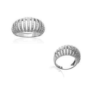 【送料無料】ジュエリー・アクセサリー アルジャンローディエジルコニウムナインバゲサイズ  bague en argent 925 rhodie et zirconium neuf  taille au choix
