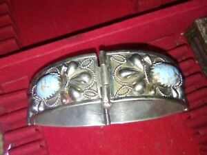 【送料無料】ジュエリー・アクセサリー エスニックブレスレットソリッドシルバーターコイズbracelet ethnique argent massif et turquoises