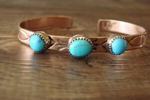 【送料無料】ジュエリー・アクセサリー ネイティブアメリカンジュエリーターコイズブレスレットクリーブランドnative americain bijoux cuivre turquoise bracelet par dcleveland