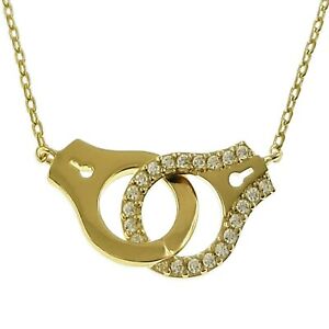 【送料無料】ジュエリー・アクセサリー メッキジルコニウムオキシデスcollier menottes plaque or et oxydes zirconium  longueur 40 cm  5 cm  femme