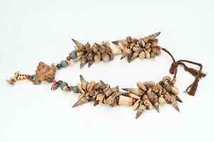 【送料無料】ジュエリー・アクセサリー サンカアンバーパールコーラルターコイズネックレスガマラガラスsankha ambre perles os corail turquoise ancien collier, verre pendant naga mala