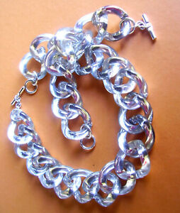 【送料無料】ジュエリー・アクセサリー ミラープラスチックネックレスブレスレットw237   collier et bracelet plastique effet miroir