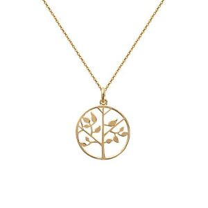 【送料無料】ジュエリー・アクセサリー ネックレスゴールドメッキチョイスロングールcollier arbre de vie plaque or 750000  longueur au choix 45cm ou 50cm