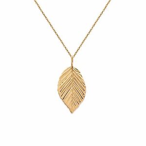 【送料無料】ジュエリー・アクセサリー コリアーシートメッキゴールドチョイスロングユールcollier feuille plaque or 18ct  longueur au choix 45cm ou 50cm