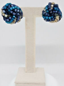 【送料無料】ジュエリー・アクセサリー オレッキーニヴィンテージパーラインアズールアンニorecchini vintage perline azzurre anni 60